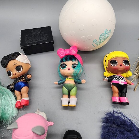 LOL Surprise OMG Dolls Bundle Lot with Accessories Pets Clothes Hair Brushes - Picture 9 of 10